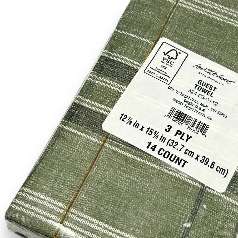 Hearth & Hand Magnolia 4pc‎ Textured Stripe Table Runner & Paper Napkin Set 2023
